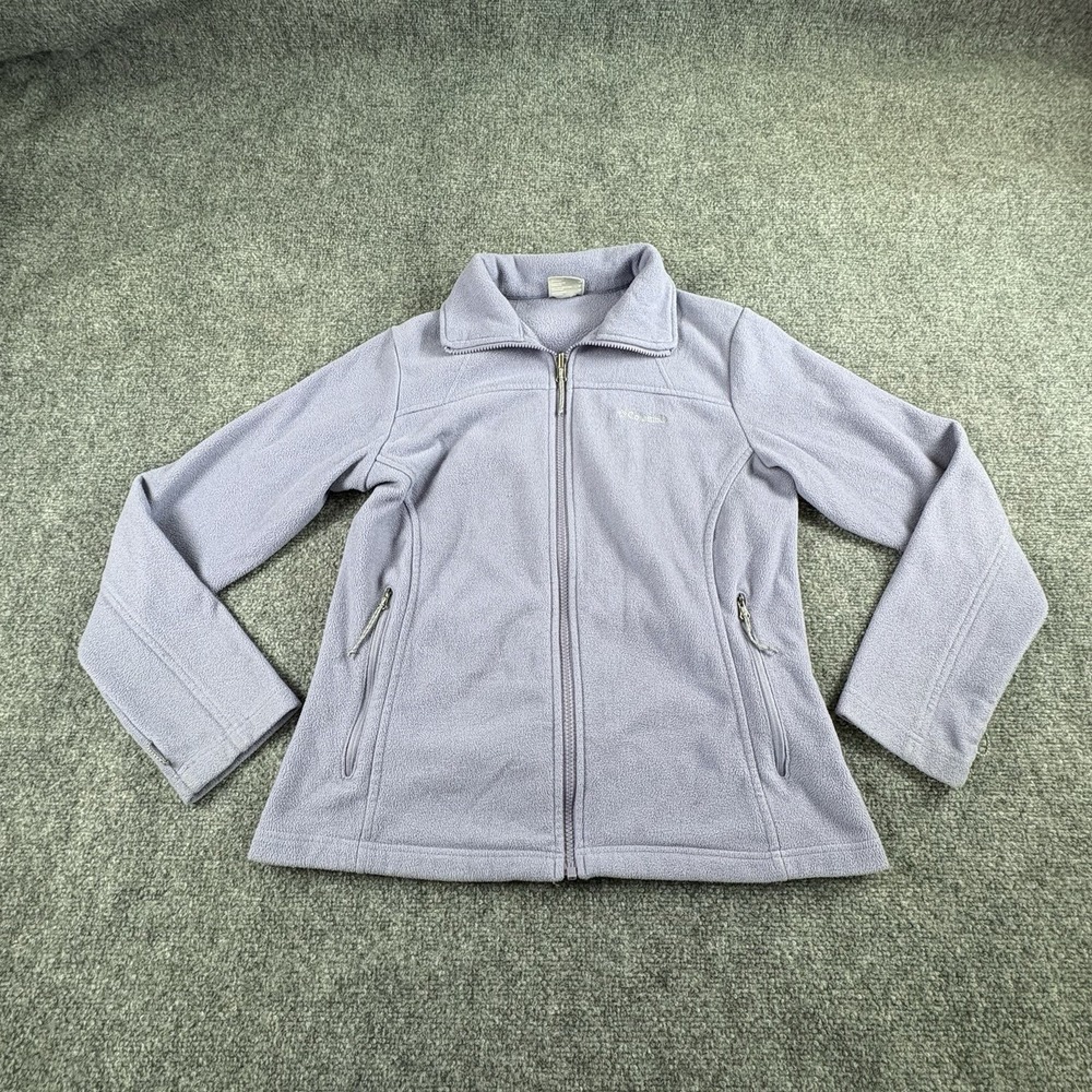 Columbia Jacket Women's‎ M Purple Fleece Full Zip Outdoor Gorpcore Hiking Sporty